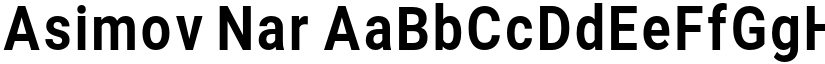Asimov Nar font