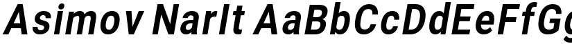 Asimov NarIt font