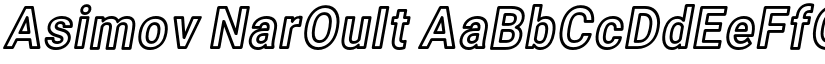 Asimov NarOuIt font