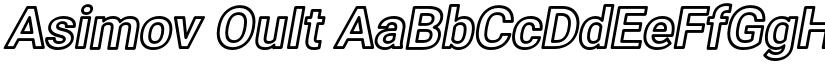 Asimov OuIt font