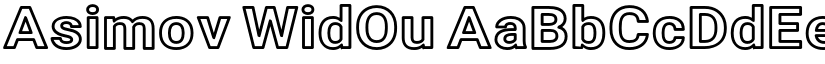 Asimov WidOu font