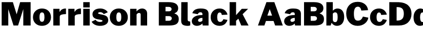 Morrison Black font