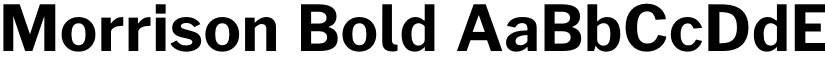 Morrison Bold font