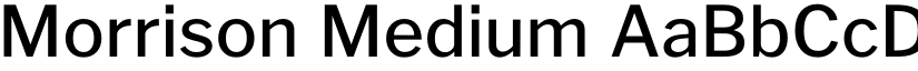 Morrison Medium font