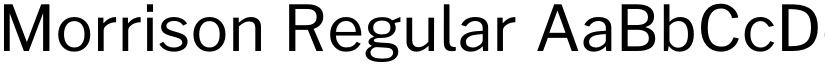 Morrison Regular font