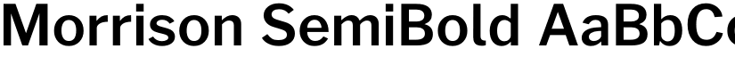 Morrison SemiBold font
