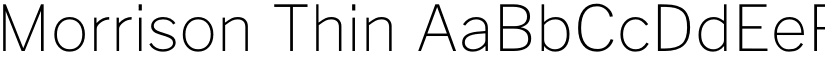 Morrison Thin font