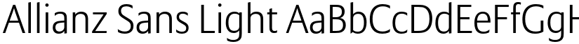 Allianz Sans Light font