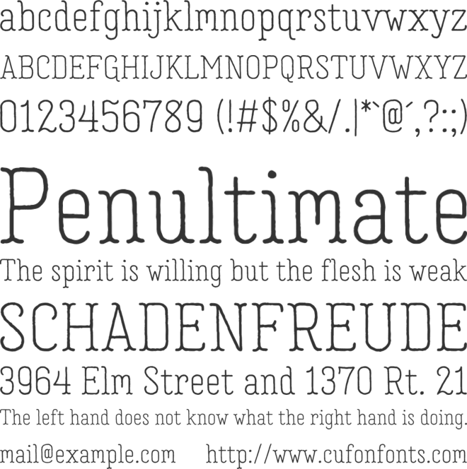 Garlic Salt font preview