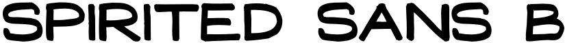 Spirited Sans Bold Regular font