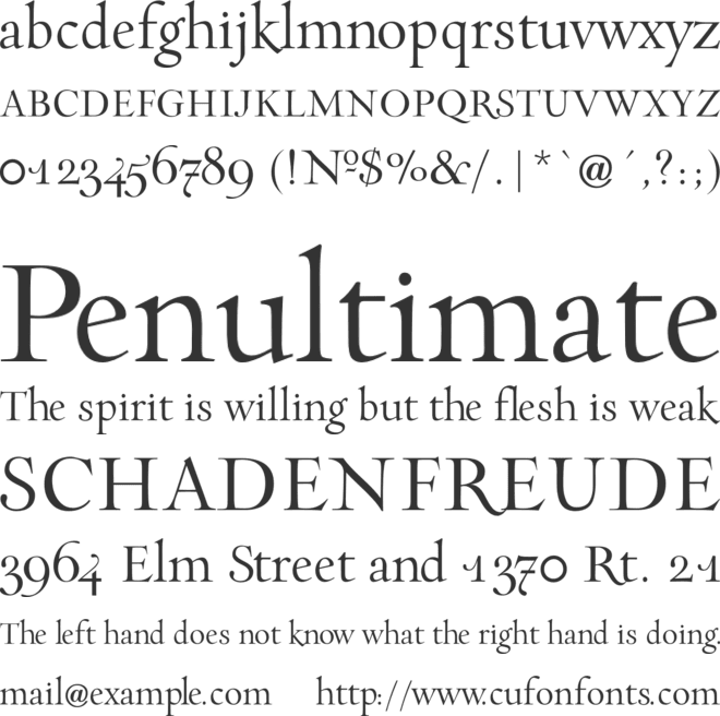 Incognito Pro font preview