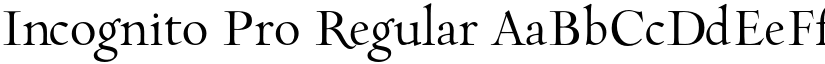 Incognito Pro Regular font