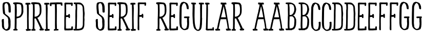Spirited Serif Regular font