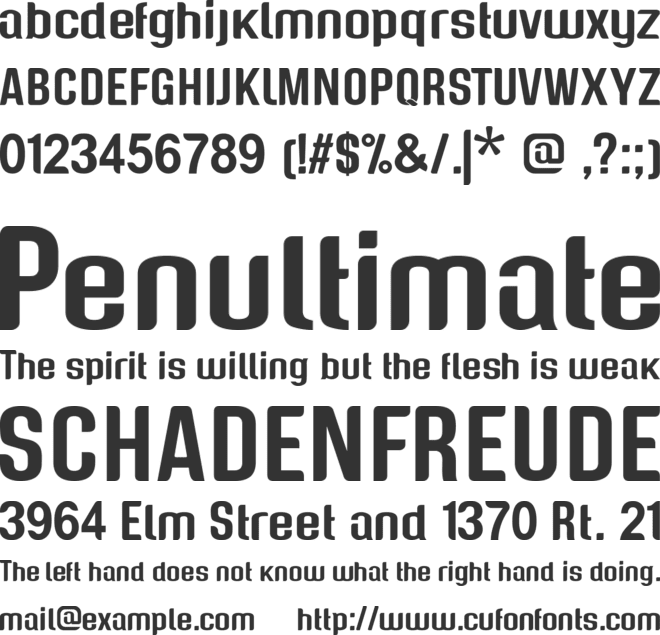 Genghis Khan font preview