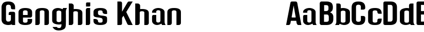 Genghis Khan Полужирный font