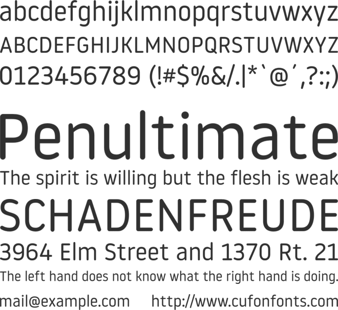 Noway Round font preview