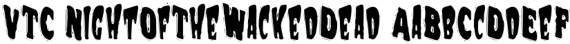 VTC NightOfTheWackedDead font