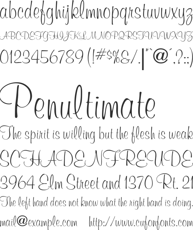 Murray Hill font preview