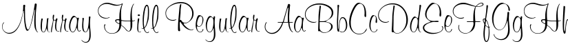 Murray Hill Regular font