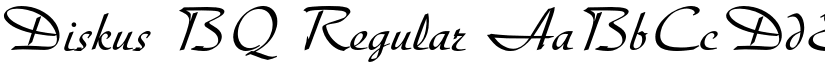 Diskus BQ Regular font