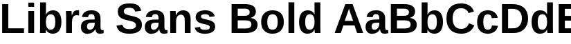 Libra Sans Bold font