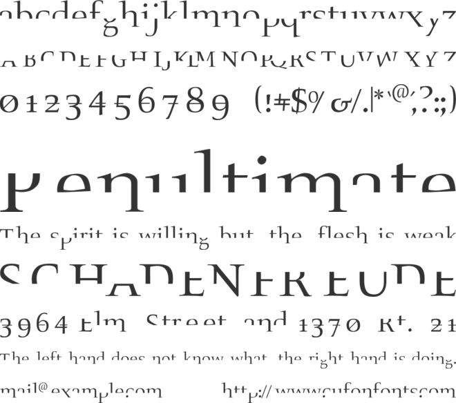 Fragmenta font preview