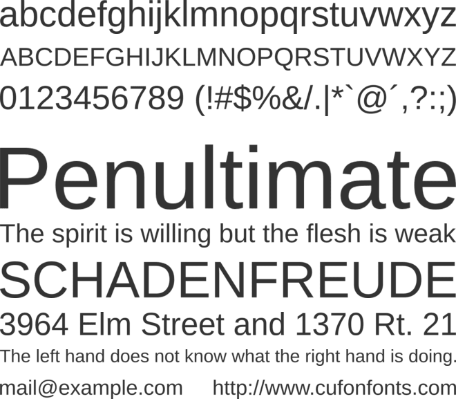 Libra Sans font preview