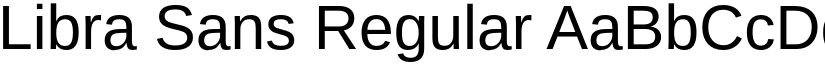 Libra Sans Regular font