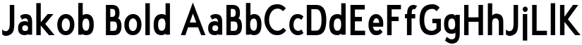 Jakob Bold font