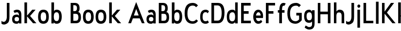 Jakob Book font