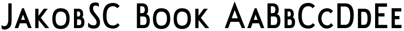 JakobSC Book font