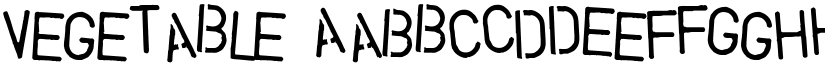 Vegetable font