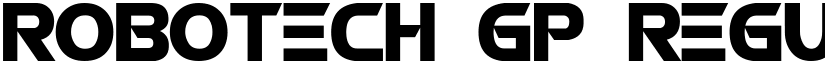 ROBOTECH GP Regular font