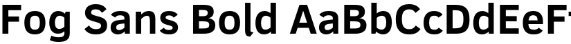 Fog Sans Bold font