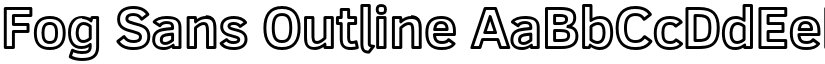Fog Sans Outline font
