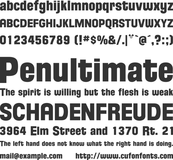 FloridaProject font preview