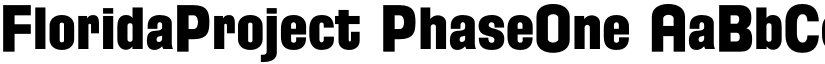 FloridaProject PhaseOne font