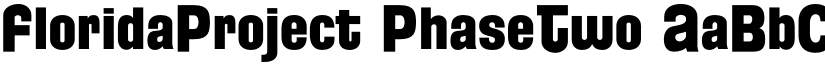 FloridaProject PhaseTwo font