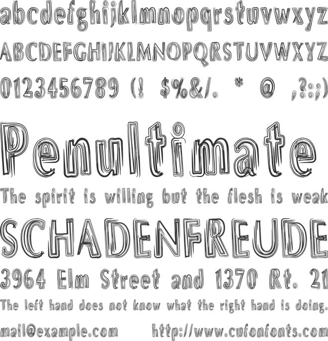 DS Brushes font preview