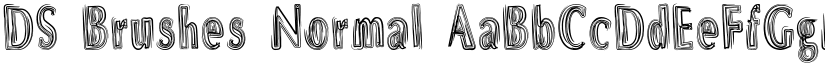 DS Brushes Normal font