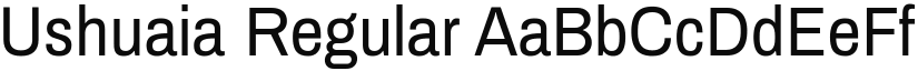 Ushuaia Regular font