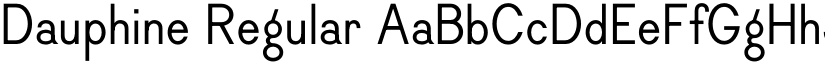 Dauphine Regular font