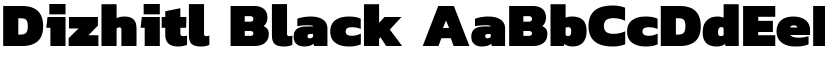 Dizhitl Black font