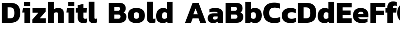 Dizhitl Bold font