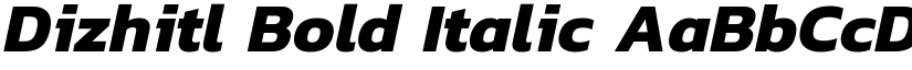 Dizhitl Bold Italic font