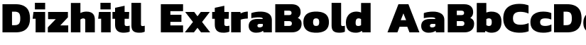 Dizhitl ExtraBold font