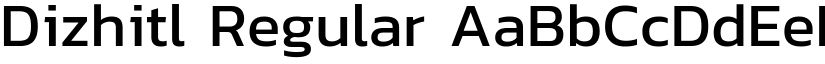 Dizhitl Regular font