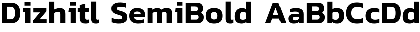 Dizhitl SemiBold font