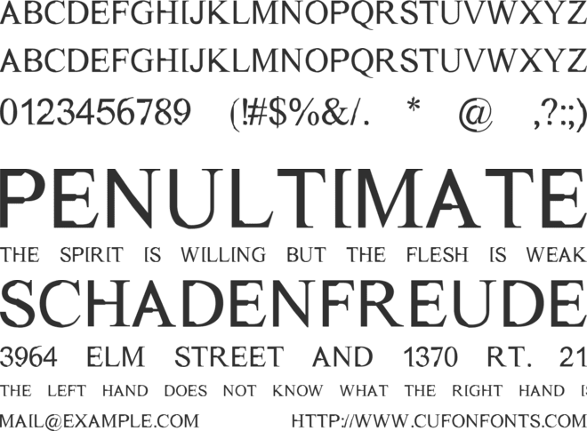 Dichotomy font preview