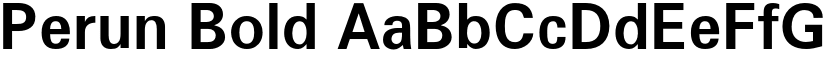 Perun Bold font